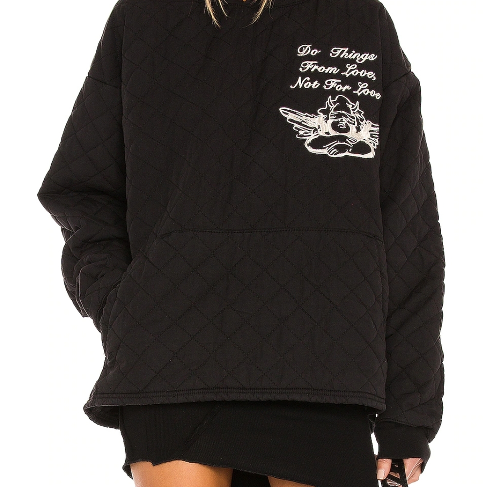 Boys Lie Quilt oversized hoodie one size